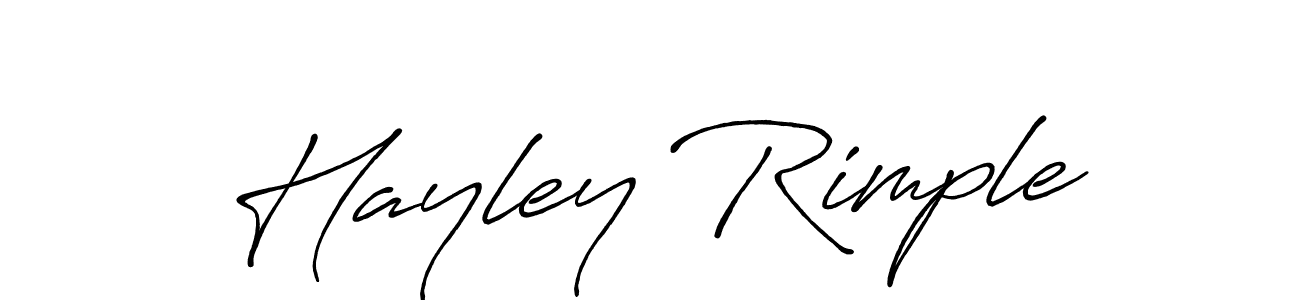 Make a beautiful signature design for name Hayley Rimple. Use this online signature maker to create a handwritten signature for free. Hayley Rimple signature style 7 images and pictures png