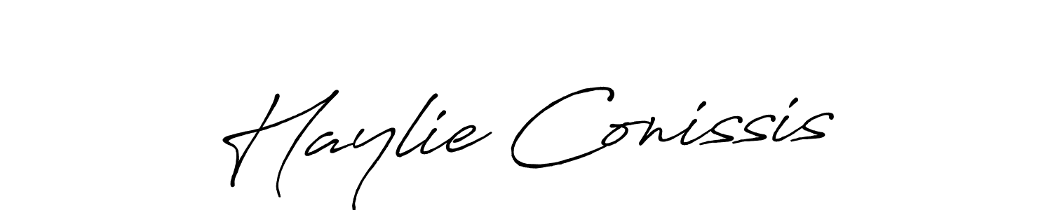 Antro_Vectra_Bolder is a professional signature style that is perfect for those who want to add a touch of class to their signature. It is also a great choice for those who want to make their signature more unique. Get Haylie Conissis name to fancy signature for free. Haylie Conissis signature style 7 images and pictures png