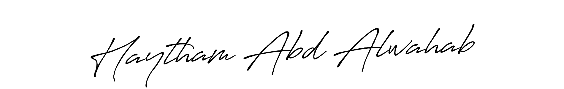 Make a short Haytham Abd Alwahab signature style. Manage your documents anywhere anytime using Antro_Vectra_Bolder. Create and add eSignatures, submit forms, share and send files easily. Haytham Abd Alwahab signature style 7 images and pictures png