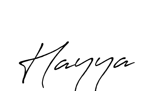 Make a beautiful signature design for name Hayya. With this signature (Antro_Vectra_Bolder) style, you can create a handwritten signature for free. Hayya signature style 7 images and pictures png