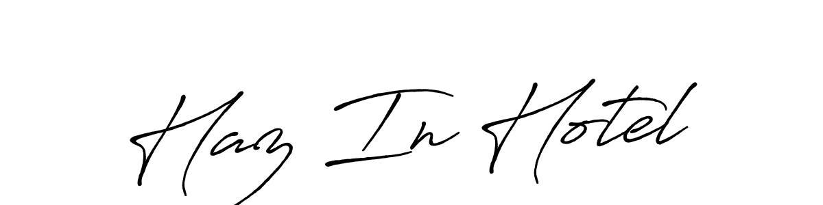 Similarly Antro_Vectra_Bolder is the best handwritten signature design. Signature creator online .You can use it as an online autograph creator for name Haz In Hotel. Haz In Hotel signature style 7 images and pictures png