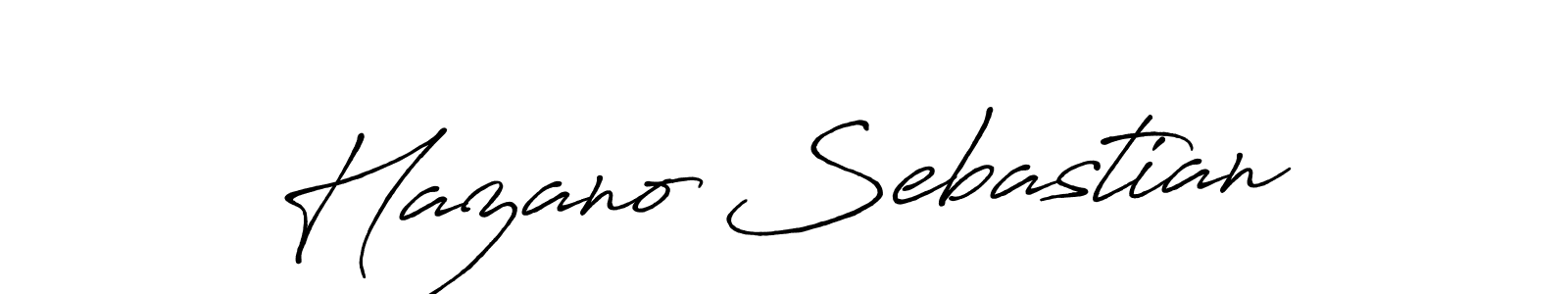 How to Draw Hazano Sebastian signature style? Antro_Vectra_Bolder is a latest design signature styles for name Hazano Sebastian. Hazano Sebastian signature style 7 images and pictures png