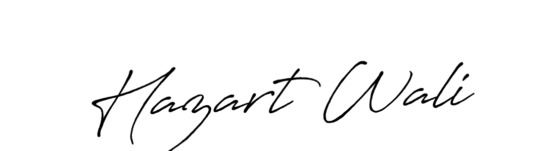 Use a signature maker to create a handwritten signature online. With this signature software, you can design (Antro_Vectra_Bolder) your own signature for name Hazart Wali. Hazart Wali signature style 7 images and pictures png