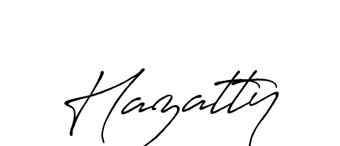 Create a beautiful signature design for name Hazatty. With this signature (Antro_Vectra_Bolder) fonts, you can make a handwritten signature for free. Hazatty signature style 7 images and pictures png