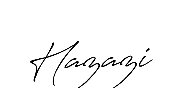 Design your own signature with our free online signature maker. With this signature software, you can create a handwritten (Antro_Vectra_Bolder) signature for name Hazazi. Hazazi signature style 7 images and pictures png