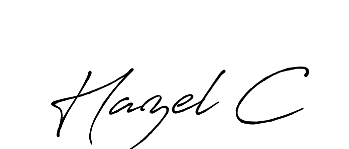 Similarly Antro_Vectra_Bolder is the best handwritten signature design. Signature creator online .You can use it as an online autograph creator for name Hazel C. Hazel C signature style 7 images and pictures png