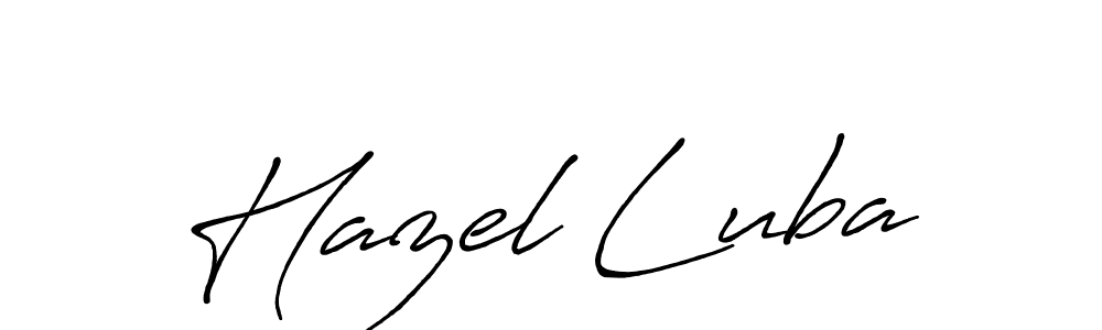 Design your own signature with our free online signature maker. With this signature software, you can create a handwritten (Antro_Vectra_Bolder) signature for name Hazel Luba. Hazel Luba signature style 7 images and pictures png