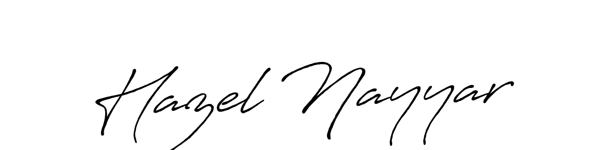 Antro_Vectra_Bolder is a professional signature style that is perfect for those who want to add a touch of class to their signature. It is also a great choice for those who want to make their signature more unique. Get Hazel Nayyar name to fancy signature for free. Hazel Nayyar signature style 7 images and pictures png