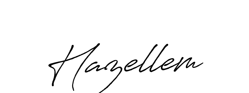 How to make Hazellem name signature. Use Antro_Vectra_Bolder style for creating short signs online. This is the latest handwritten sign. Hazellem signature style 7 images and pictures png