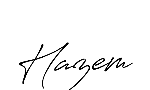 The best way (Antro_Vectra_Bolder) to make a short signature is to pick only two or three words in your name. The name Hazem include a total of six letters. For converting this name. Hazem signature style 7 images and pictures png