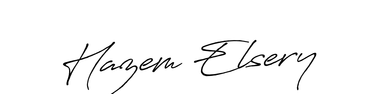 The best way (Antro_Vectra_Bolder) to make a short signature is to pick only two or three words in your name. The name Hazem Elsery include a total of six letters. For converting this name. Hazem Elsery signature style 7 images and pictures png