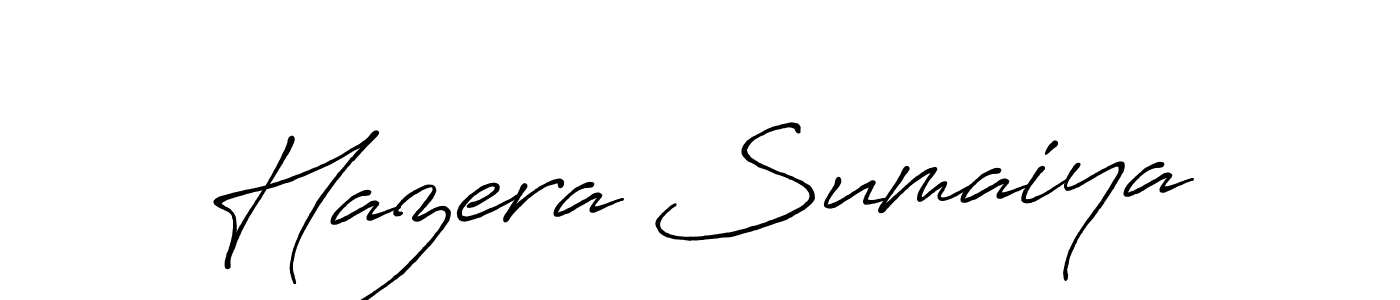 Use a signature maker to create a handwritten signature online. With this signature software, you can design (Antro_Vectra_Bolder) your own signature for name Hazera Sumaiya. Hazera Sumaiya signature style 7 images and pictures png