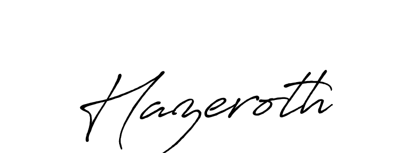 Create a beautiful signature design for name Hazeroth. With this signature (Antro_Vectra_Bolder) fonts, you can make a handwritten signature for free. Hazeroth signature style 7 images and pictures png