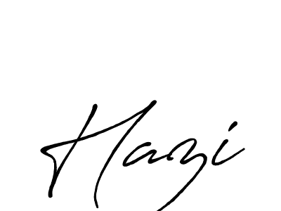 Make a beautiful signature design for name Hazi. With this signature (Antro_Vectra_Bolder) style, you can create a handwritten signature for free. Hazi signature style 7 images and pictures png