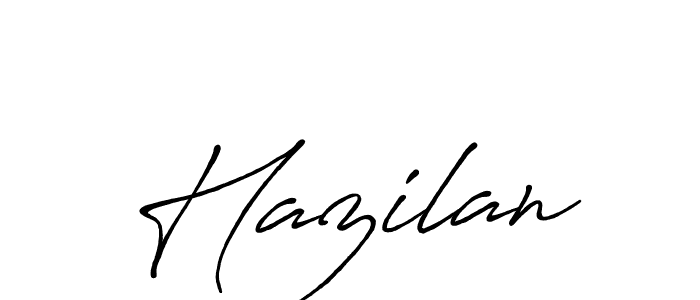 Create a beautiful signature design for name Hazilan. With this signature (Antro_Vectra_Bolder) fonts, you can make a handwritten signature for free. Hazilan signature style 7 images and pictures png
