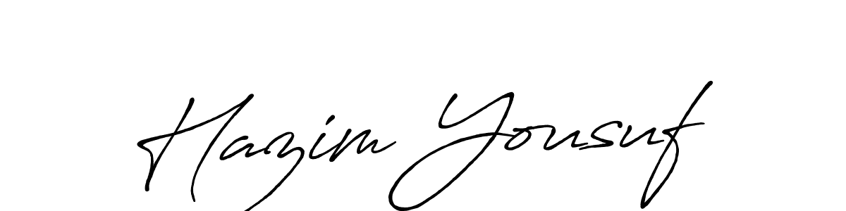 Make a beautiful signature design for name Hazim Yousuf. Use this online signature maker to create a handwritten signature for free. Hazim Yousuf signature style 7 images and pictures png