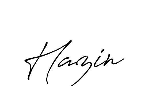 Also we have Hazin name is the best signature style. Create professional handwritten signature collection using Antro_Vectra_Bolder autograph style. Hazin signature style 7 images and pictures png