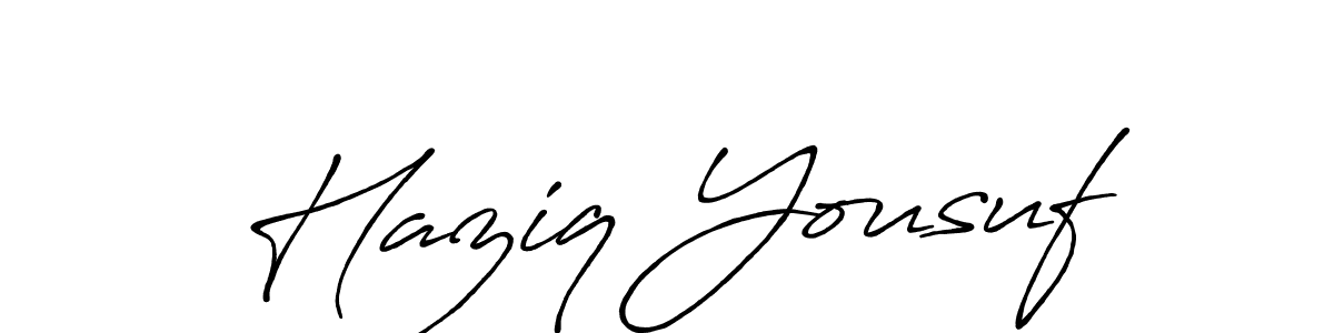 How to Draw Haziq Yousuf signature style? Antro_Vectra_Bolder is a latest design signature styles for name Haziq Yousuf. Haziq Yousuf signature style 7 images and pictures png