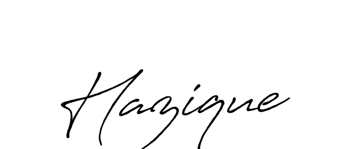 It looks lik you need a new signature style for name Hazique. Design unique handwritten (Antro_Vectra_Bolder) signature with our free signature maker in just a few clicks. Hazique signature style 7 images and pictures png