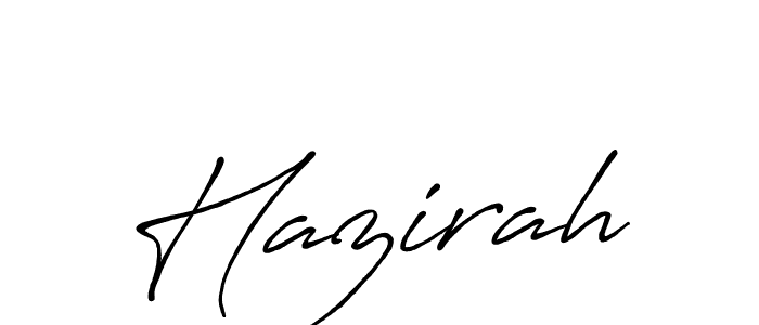 Make a beautiful signature design for name Hazirah. Use this online signature maker to create a handwritten signature for free. Hazirah signature style 7 images and pictures png