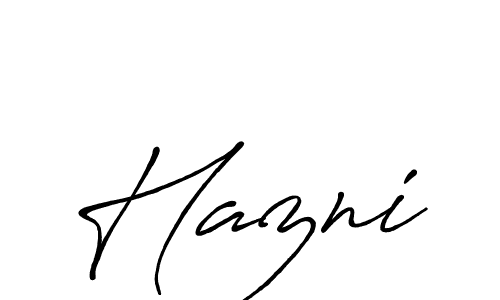 Hazni stylish signature style. Best Handwritten Sign (Antro_Vectra_Bolder) for my name. Handwritten Signature Collection Ideas for my name Hazni. Hazni signature style 7 images and pictures png