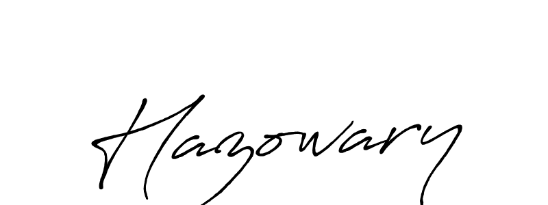 Once you've used our free online signature maker to create your best signature Antro_Vectra_Bolder style, it's time to enjoy all of the benefits that Hazowary name signing documents. Hazowary signature style 7 images and pictures png