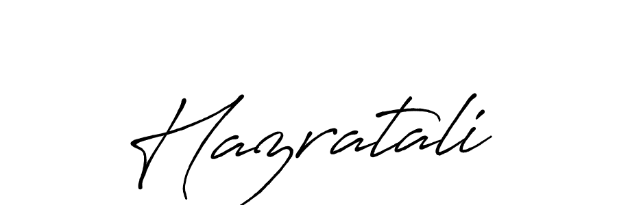 How to make Hazratali signature? Antro_Vectra_Bolder is a professional autograph style. Create handwritten signature for Hazratali name. Hazratali signature style 7 images and pictures png