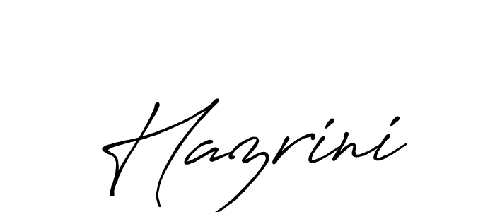 Design your own signature with our free online signature maker. With this signature software, you can create a handwritten (Antro_Vectra_Bolder) signature for name Hazrini. Hazrini signature style 7 images and pictures png