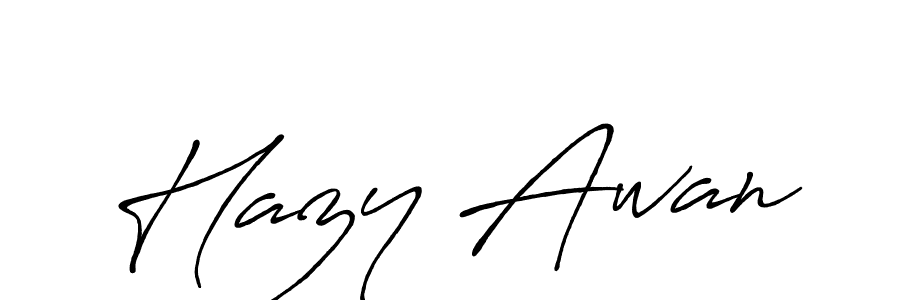 You should practise on your own different ways (Antro_Vectra_Bolder) to write your name (Hazy Awan) in signature. don't let someone else do it for you. Hazy Awan signature style 7 images and pictures png