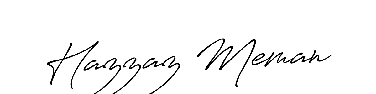 You should practise on your own different ways (Antro_Vectra_Bolder) to write your name (Hazzaz Meman) in signature. don't let someone else do it for you. Hazzaz Meman signature style 7 images and pictures png