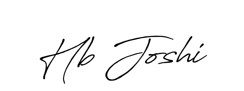 How to make Hb Joshi name signature. Use Antro_Vectra_Bolder style for creating short signs online. This is the latest handwritten sign. Hb Joshi signature style 7 images and pictures png