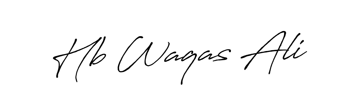 Make a beautiful signature design for name Hb Waqas Ali. Use this online signature maker to create a handwritten signature for free. Hb Waqas Ali signature style 7 images and pictures png