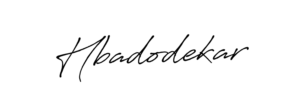 Design your own signature with our free online signature maker. With this signature software, you can create a handwritten (Antro_Vectra_Bolder) signature for name Hbadodekar. Hbadodekar signature style 7 images and pictures png