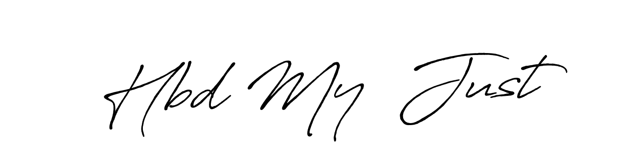 Once you've used our free online signature maker to create your best signature Antro_Vectra_Bolder style, it's time to enjoy all of the benefits that Hbd My  Just name signing documents. Hbd My  Just signature style 7 images and pictures png