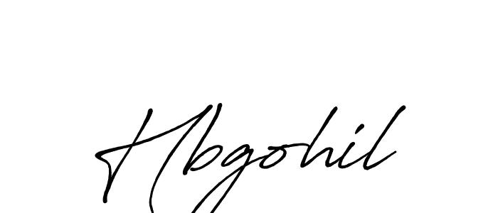 It looks lik you need a new signature style for name Hbgohil. Design unique handwritten (Antro_Vectra_Bolder) signature with our free signature maker in just a few clicks. Hbgohil signature style 7 images and pictures png