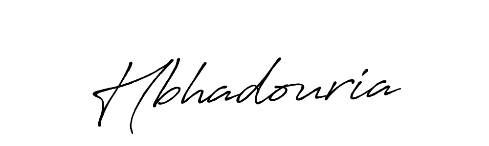 The best way (Antro_Vectra_Bolder) to make a short signature is to pick only two or three words in your name. The name Hbhadouria include a total of six letters. For converting this name. Hbhadouria signature style 7 images and pictures png