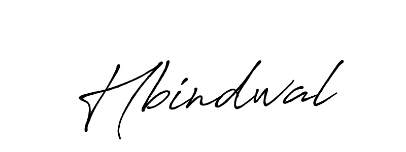 Hbindwal stylish signature style. Best Handwritten Sign (Antro_Vectra_Bolder) for my name. Handwritten Signature Collection Ideas for my name Hbindwal. Hbindwal signature style 7 images and pictures png