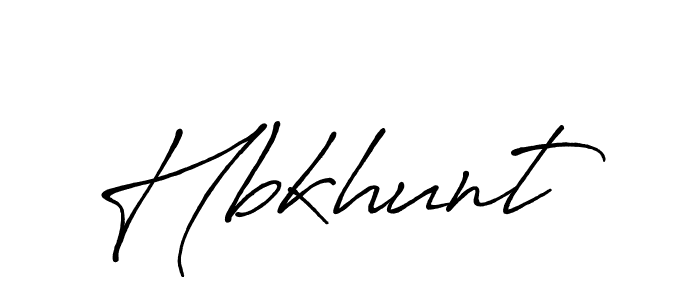 Design your own signature with our free online signature maker. With this signature software, you can create a handwritten (Antro_Vectra_Bolder) signature for name Hbkhunt. Hbkhunt signature style 7 images and pictures png