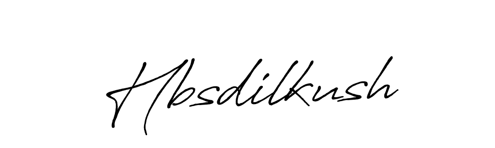 Create a beautiful signature design for name Hbsdilkush. With this signature (Antro_Vectra_Bolder) fonts, you can make a handwritten signature for free. Hbsdilkush signature style 7 images and pictures png
