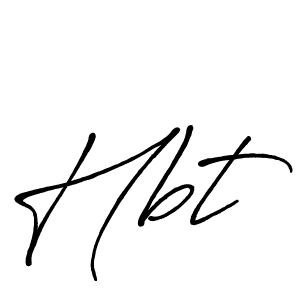 Create a beautiful signature design for name Hbt. With this signature (Antro_Vectra_Bolder) fonts, you can make a handwritten signature for free. Hbt signature style 7 images and pictures png