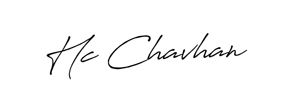 Also You can easily find your signature by using the search form. We will create Hc Chavhan name handwritten signature images for you free of cost using Antro_Vectra_Bolder sign style. Hc Chavhan signature style 7 images and pictures png