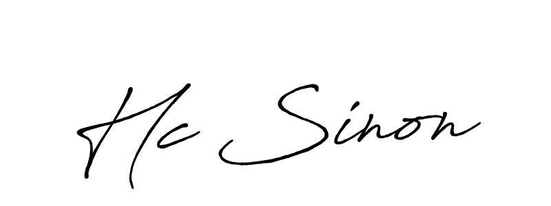 How to Draw Hc Sinon signature style? Antro_Vectra_Bolder is a latest design signature styles for name Hc Sinon. Hc Sinon signature style 7 images and pictures png