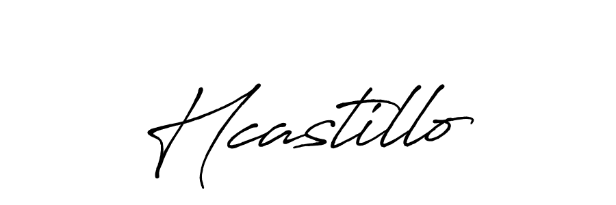 Make a beautiful signature design for name Hcastillo. With this signature (Antro_Vectra_Bolder) style, you can create a handwritten signature for free. Hcastillo signature style 7 images and pictures png