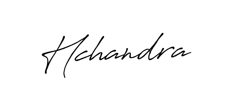 Create a beautiful signature design for name Hchandra. With this signature (Antro_Vectra_Bolder) fonts, you can make a handwritten signature for free. Hchandra signature style 7 images and pictures png