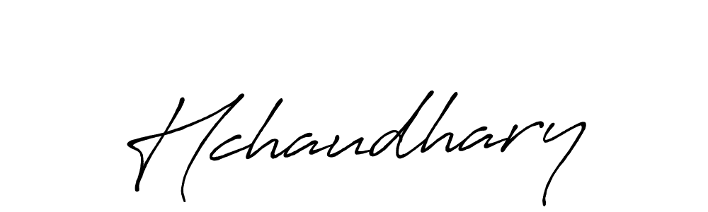 How to make Hchaudhary signature? Antro_Vectra_Bolder is a professional autograph style. Create handwritten signature for Hchaudhary name. Hchaudhary signature style 7 images and pictures png