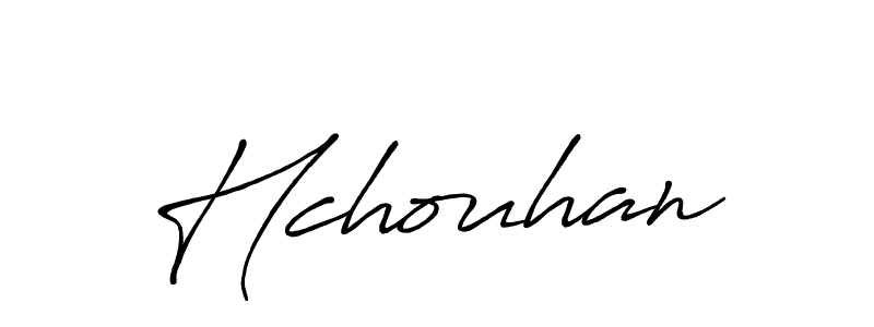 How to Draw Hchouhan signature style? Antro_Vectra_Bolder is a latest design signature styles for name Hchouhan. Hchouhan signature style 7 images and pictures png