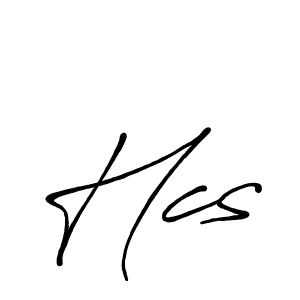 Make a beautiful signature design for name Hcs. With this signature (Antro_Vectra_Bolder) style, you can create a handwritten signature for free. Hcs signature style 7 images and pictures png