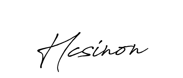 Make a beautiful signature design for name Hcsinon. With this signature (Antro_Vectra_Bolder) style, you can create a handwritten signature for free. Hcsinon signature style 7 images and pictures png