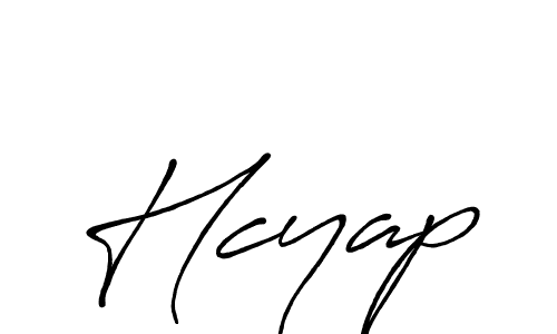 Hcyap stylish signature style. Best Handwritten Sign (Antro_Vectra_Bolder) for my name. Handwritten Signature Collection Ideas for my name Hcyap. Hcyap signature style 7 images and pictures png