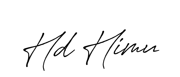Hd Himu stylish signature style. Best Handwritten Sign (Antro_Vectra_Bolder) for my name. Handwritten Signature Collection Ideas for my name Hd Himu. Hd Himu signature style 7 images and pictures png